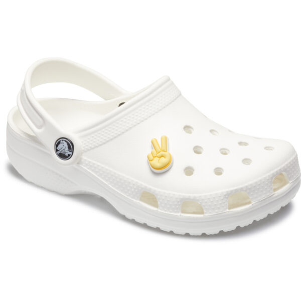 Crocs Peace Hand Sign  Unisex Renkli Rozet - Görsel 5