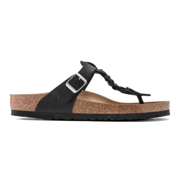Birkenstock Gızeh Leoı Braıded Kadın Siyah Parmak Arası Terlik 1021349 - Görsel 6