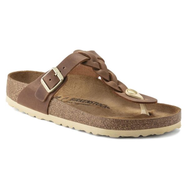 Birkenstock Gızeh Leoı Braıded Kadın Taba Parmak Arası Terlik 1021355