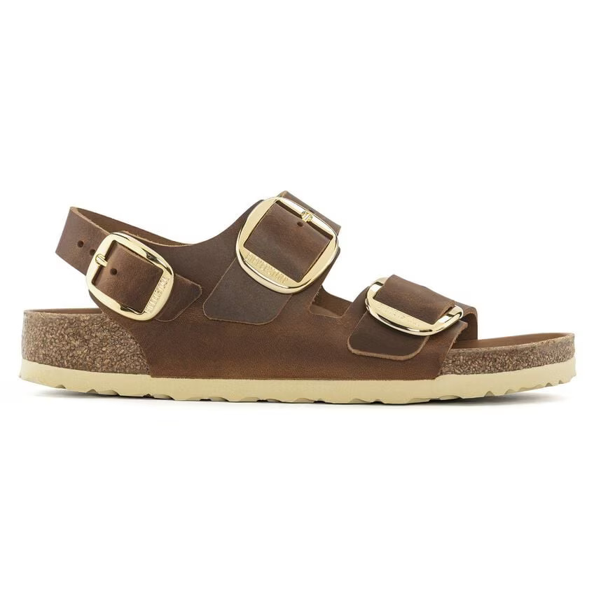 1024067-colorphotos-1024067-0063.jpg Birkenstock Mılano Bıg Buckle Leoı Kadın Taba Çift Tokalı Sandalet 1024067 - Görsel 1