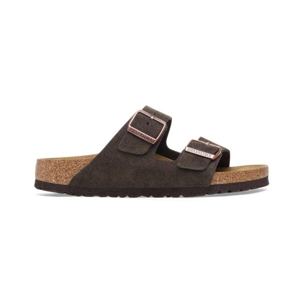Birkenstock Arızona Vl Erkek Kahve Süet Çift Tokalı Terlik 1027083 - Görsel 8