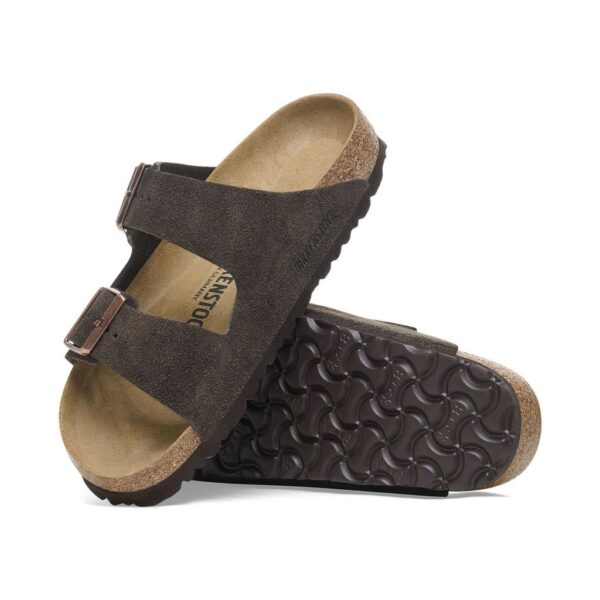 Birkenstock Arızona Vl Erkek Kahve Süet Çift Tokalı Terlik 1027083 - Görsel 3