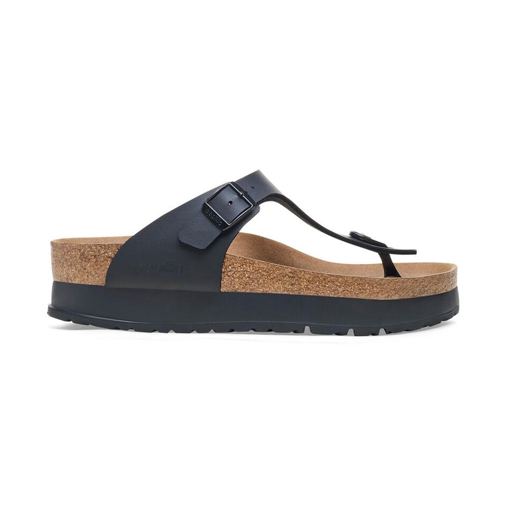 1027367-5.jpeg Birkenstock Gızeh Platform Flex Bf Vegan Kadın Siyah Parmak Arası Terlik 1027367 - Görsel 1