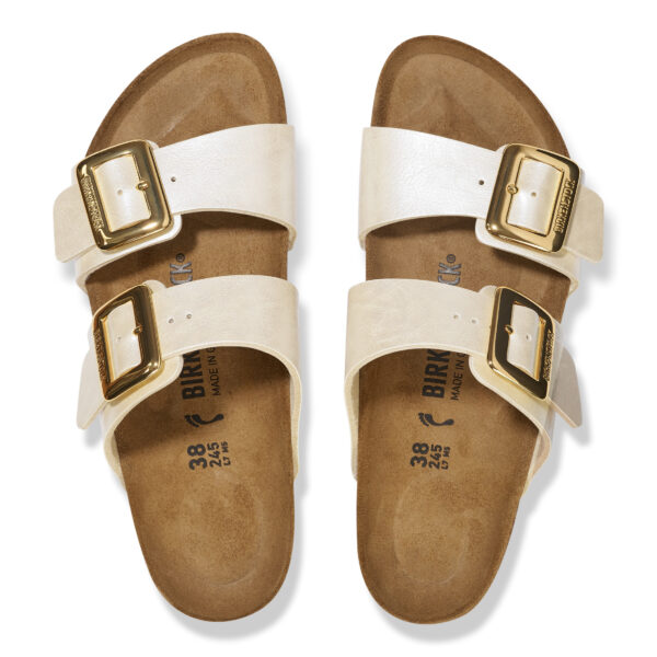 Birkenstock Sydney Cushıon Buckle Bf Graceful İnci Beyazı Kadın Terlik 1029492 - Görsel 3
