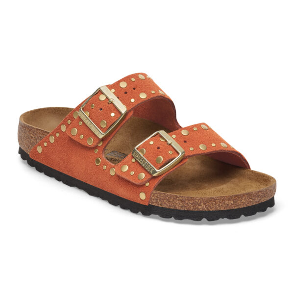 Birkenstock Arızona Vl Rıvet Kadın Kahve Çift Tokalı Terlik 1029513 - Görsel 2