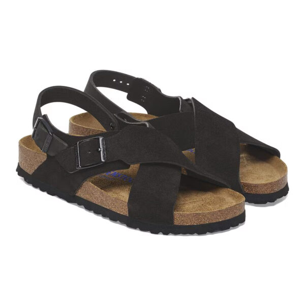 Birkenstock Tulum Sfb Vl Kadın Siyah Süet Sandalet 1029779 - Görsel 5