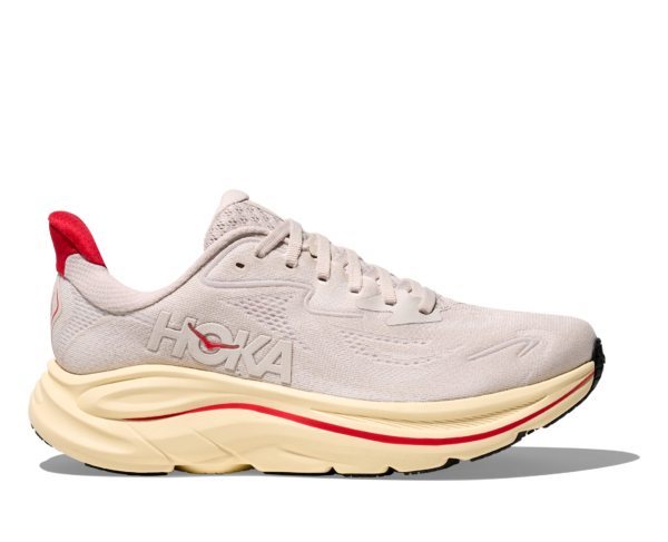 Hoka Clifton 10 Kadın Krem Kırmızı Koşu Ayakkabısı 1162031-SCCC - Görsel 2