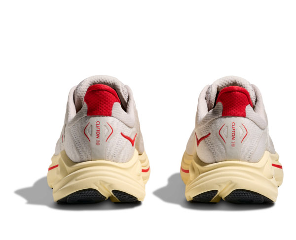 Hoka Clifton 10 Kadın Krem Kırmızı Koşu Ayakkabısı 1162031-SCCC - Görsel 6
