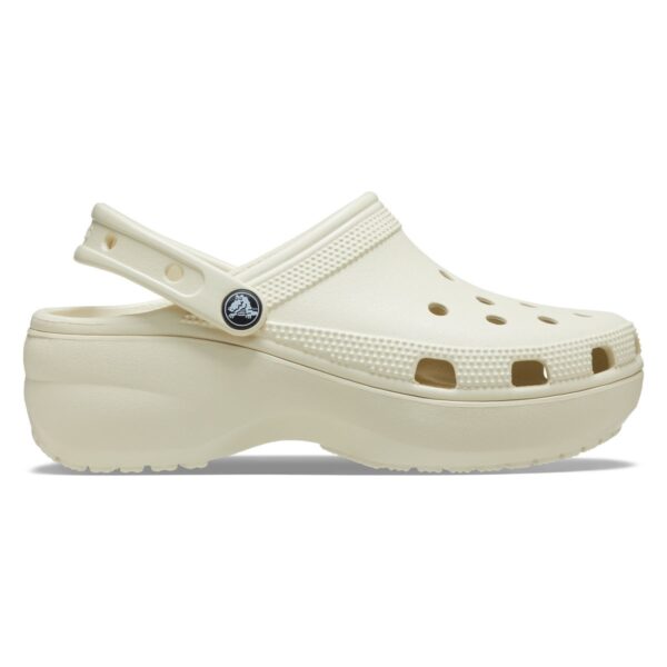 Crocs Classic Platform Clog W Krem Kadın Dolgu Topuk Terlik 206750-2Y2