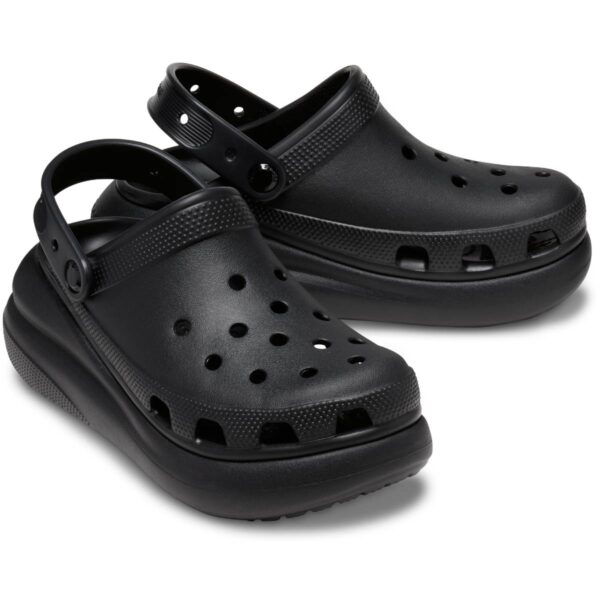 Crocs Classic Crush Clog Kadın Siyah Dolgu Topuk Terlik  207521-001 - Görsel 3