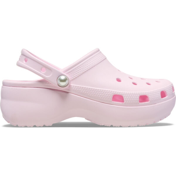 Crocs Classic Platform Pearl Clog Kadın Pembe Dolgu Topuk Terlik 211231-6ZW