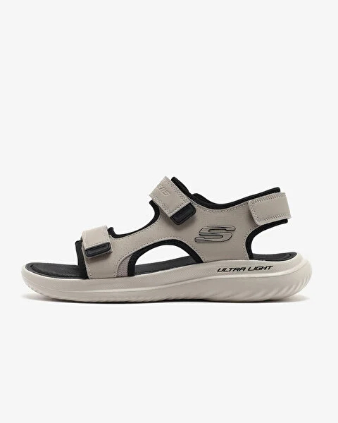 01-11-24.jpg Skechers Bounder 2.0 Sandal Thutton Erkek Bej Sandalet 232893 TPBK - Görsel 1
