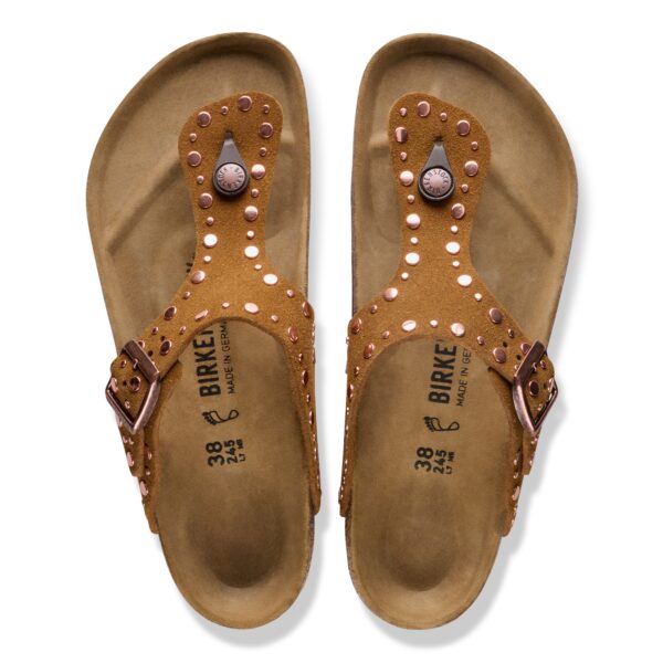 Birkenstock Arızona Vl Rıvet Kadın Taba Süet Parmak Arası Terlik 1031649 - Görsel 4