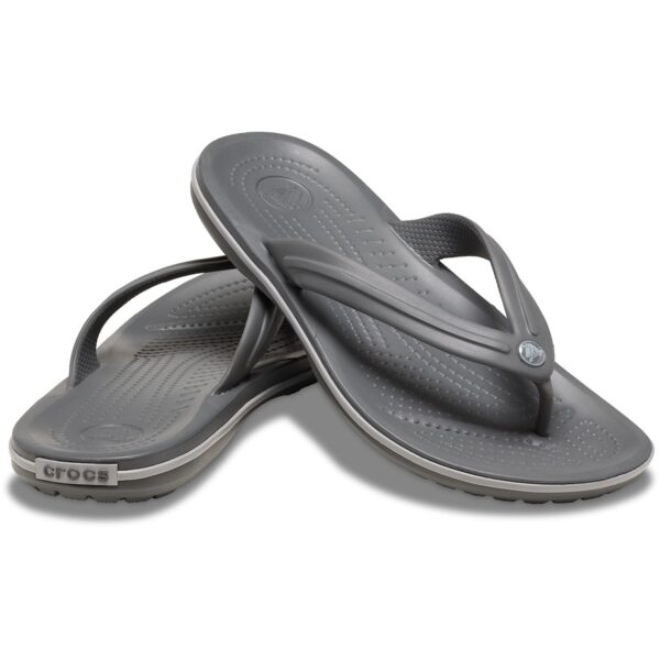 Crocs Crocband Flip Unisex Gri Parmak Arası Terlik 11033-0EX - Görsel 2
