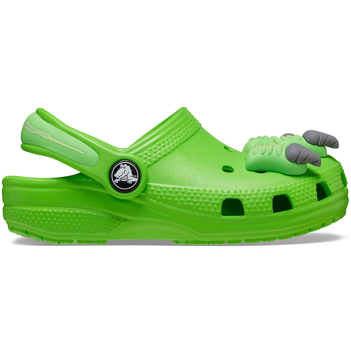 209700-colorphotos-209700-0032.jpg Crocs Classic I AM Dinosaur Clog T Çocuk Yeşil Terlik 209700-3WA - Görsel 1