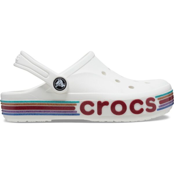 Crocs Bayaband Rainbow Glitter Clg T Çocuk Beyaz Terlik 209731-100