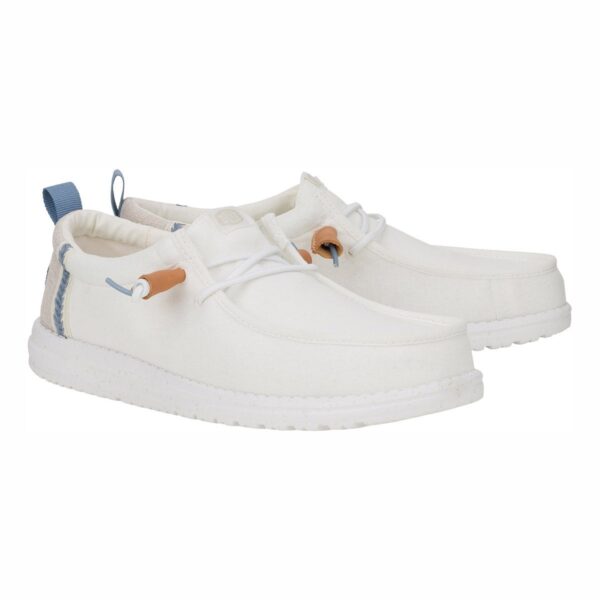 Hey Dude Wally Craft Linen White Stone Grey Erkek Günlük Ayakkabı 43086-1SO - Görsel 2