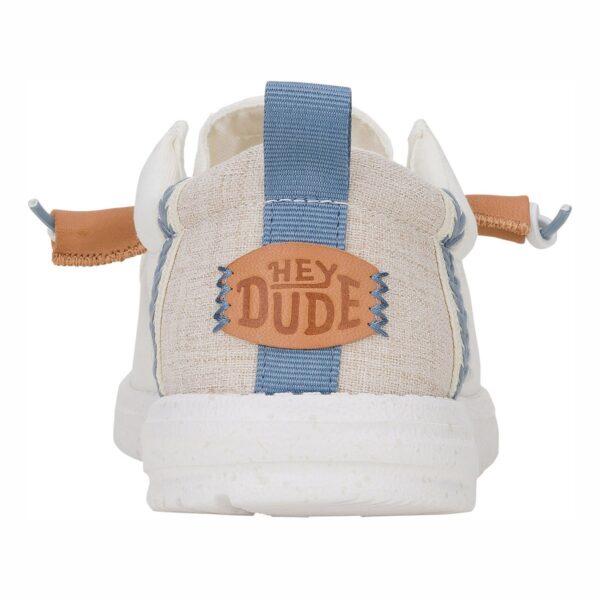 Hey Dude Wally Craft Linen White Stone Grey Erkek Günlük Ayakkabı 43086-1SO - Görsel 5